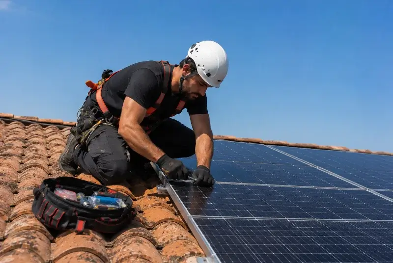 Maintenance et monitoring de panneaux solaires à Jujurieux